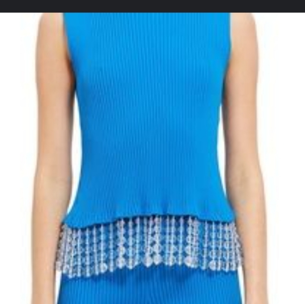 NWT Opening Ceremony Beaded Knit Top size Small